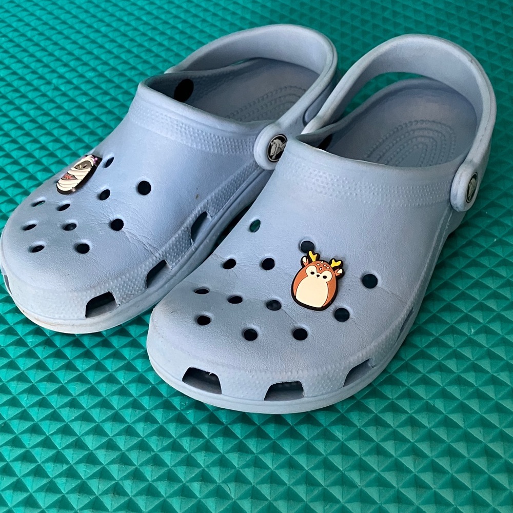 CROCS Unisex Sky Blue Colors Classic Clogs | 4M - 6W